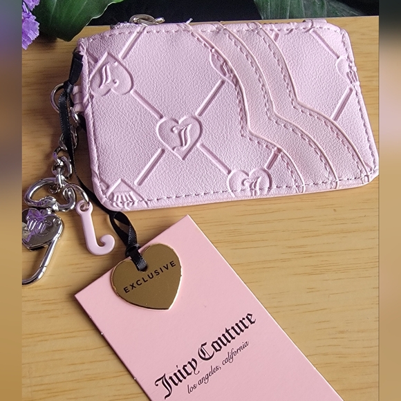 Juicy Couture Pink Card Holder and JC Bee Earring Set - Picture 3 of 7